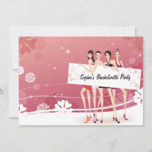 Girls' Night Bachelorette Party Invitation