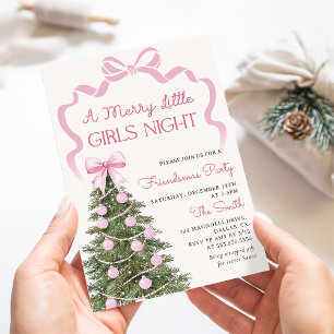 Girls Night Christmas Party Invitation