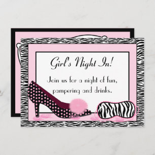 Girl's Night In PJ Party Invitation