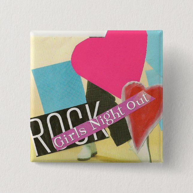 GIRLS NIGHT OUT 15 CM SQUARE BADGE (Front)