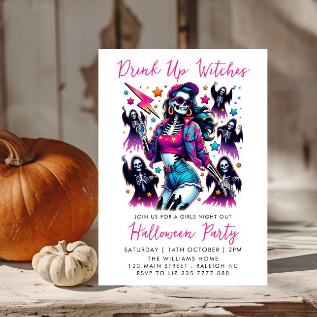 Girls Night Out  Adult Halloween Party Invitation (Creator Uploaded)