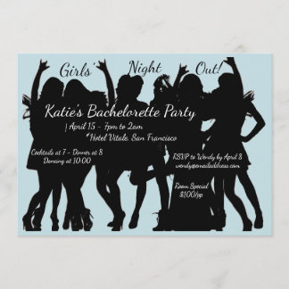 Girls Night Out Bachelorette Party Invitation