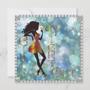 Girl's Night Out Bachelorette Party Invitation