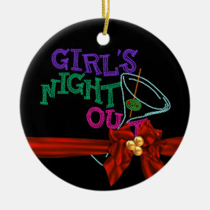 GIRLS NIGHT OUT CHRISTMAS ORNAMENT CUSTOM GIFT