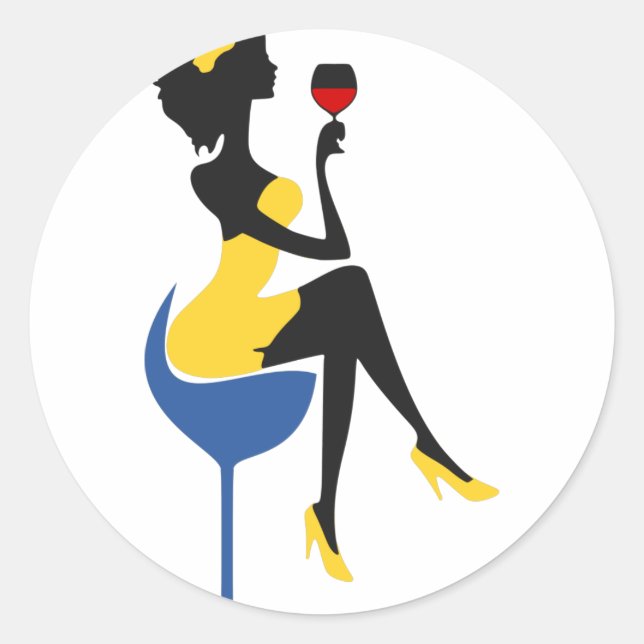 Girls Night Out Classic Round Sticker (Front)