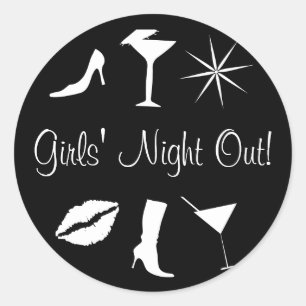 Girls' Night Out! Envelope Sticker Seal