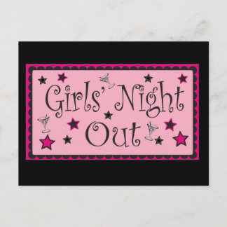 Girls Night Out: Invite Postcard