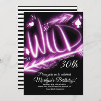 Girls Night Out Neon Wild 40th Birthday Any Age