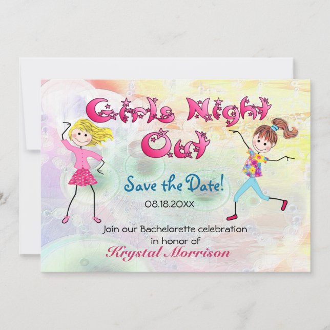Girl's Night Out - Save the Date (Front)