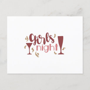 Girls night postcard