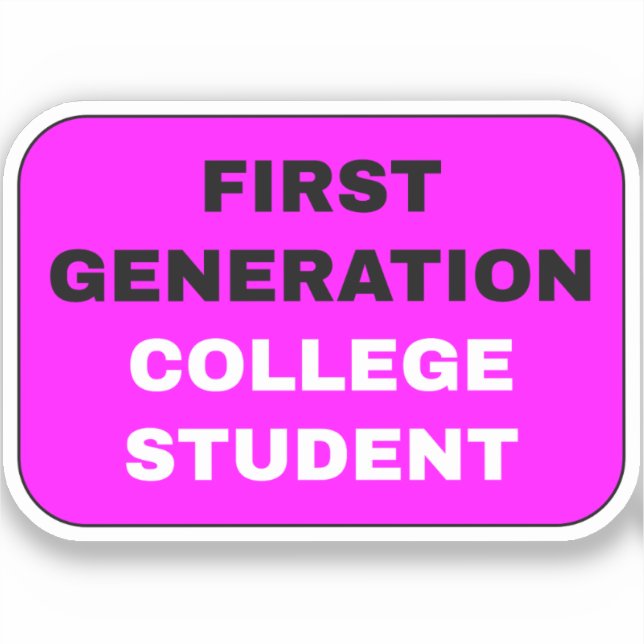 Girls of First Generation College Student - Pink (Front)