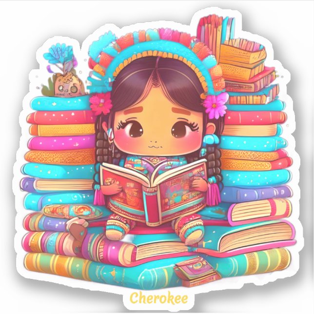 Girls of the World Reading - Cherokee (Front)