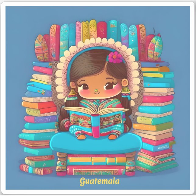 Girls of the World Reading - Guatemala (Front)
