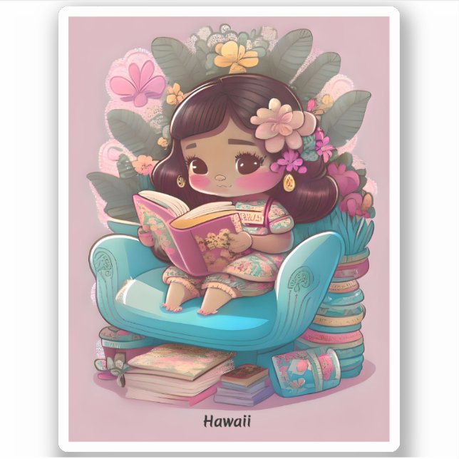 Girls of the World Reading - Hawaii (Front)