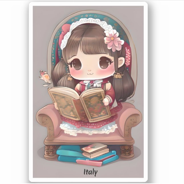 Girls of the World Reading - Italy (Front)