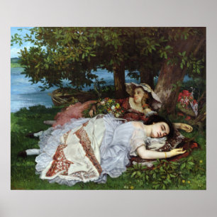 Girls on the Banks of the Seine, 1856-57 Poster