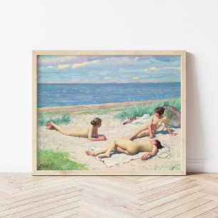 Girls on the Beach   Paul Fischer Poster