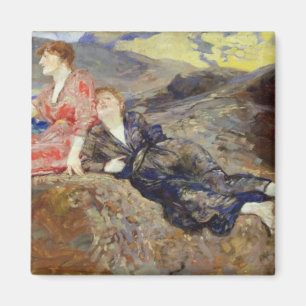 Girls on the Shore, c.1884-85 Magnet
