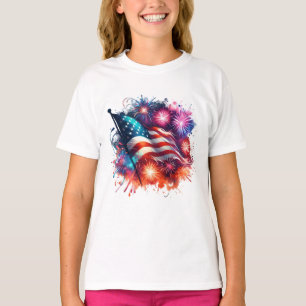 Girls Patriotic T-Shirt