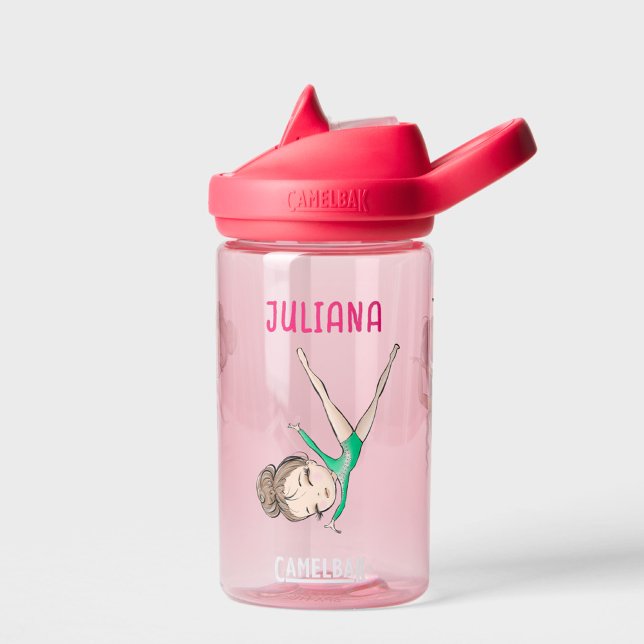 Girls Personalised Gymnastics  Water Bottle (Creator Uploaded)