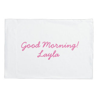Girls personalised pillowcase