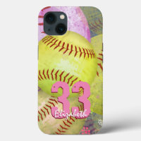 Girl's personalised softball