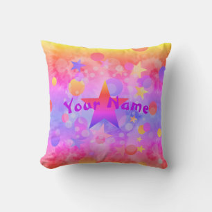 Girl's Personalised Throw Pillow HAMbyWG