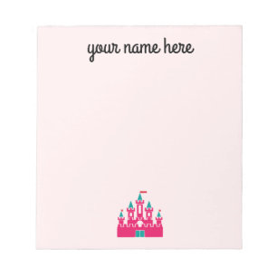 Girls Personalized Castle Stationery Notepad