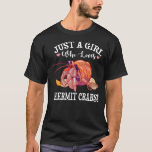 Girls Pet Hermit Crab Lover T-Shirt