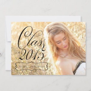 Girls Photo Class of 2015 Graduation Invitation