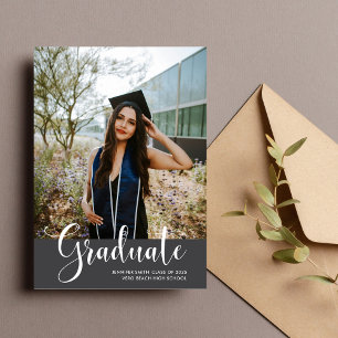 Girl's Photo Graduation Party Announcement