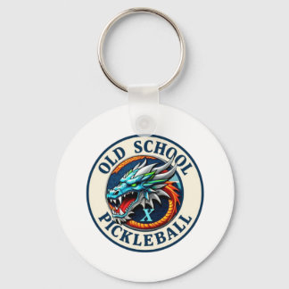 Girls Pickleball Dragon X Team Old School  Key Ring