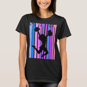 Girls Pink Cheerleading 17th Birthday Cheer Girl C T-Shirt
