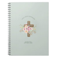 Girls Pink floral BAUTIZO Baptism Bautismo Named