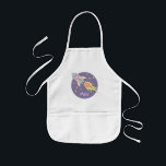 Girl's Pink Rocket Ship Space Galaxy and Name Kids Apron<br><div class="desc">This gorgeous kids apron features a beautiful and colourful hand drawn space scene,  with a cute rocket ship and stars. The design also features a place for you to add your girls name. Perfect for any toddler or child!</div>