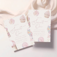 Girls' Pink Sweet One Candy Ice Cream 1st Birthday
