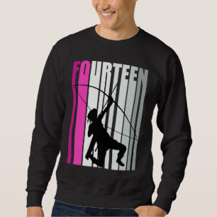 Girls Pinky Archery 14th Birthday Bow Arrow Archer Sweatshirt