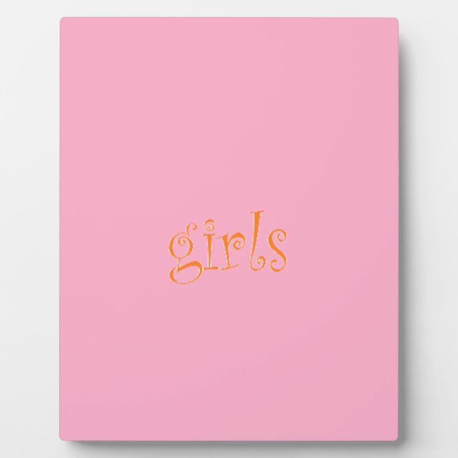 girls plaque (Front)