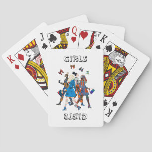 Girls Playing Cards
