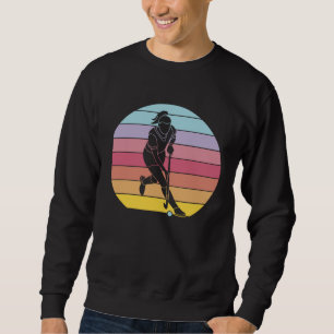 Girls Playing Hockey Rainbow Graphic Men Women Chi Sweatshirt