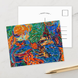 Girls Playing with Cats   Ernst Ludwig Kirchner Postcard