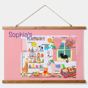 Girl's Playroom Hanging Tapestry