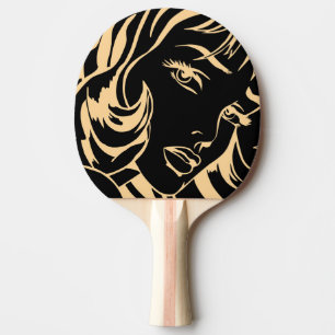 Girl's Portrait: Dismissed Hair Elegance Ping Pong Paddle