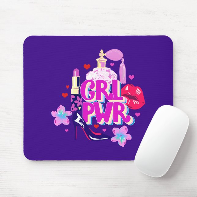 Girls Power Mouse Pad (With Mouse)