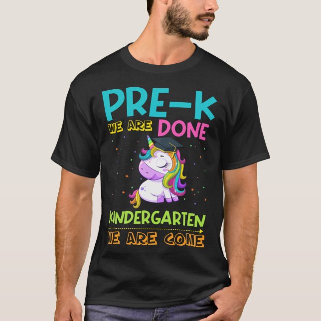 Girls Pre-K Graduation Magical Unicorn T-Shirt (Front)