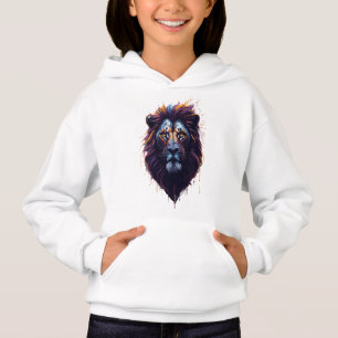 Girl's Pullover Hoodie Lion