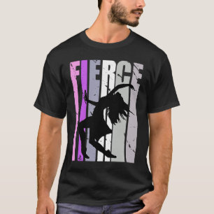 Girls Purple Dance Fierce Birthday Dancer Courage T-Shirt