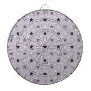 Girls Purple Stars Pattern Dartboard