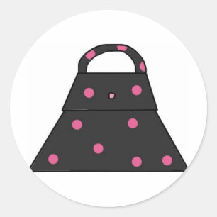 Girls Purses Classic Round Sticker