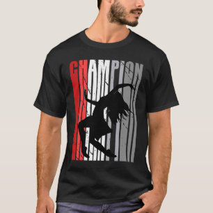 Girls Red Dance Birthday Dancer Retro Theatrical D T-Shirt